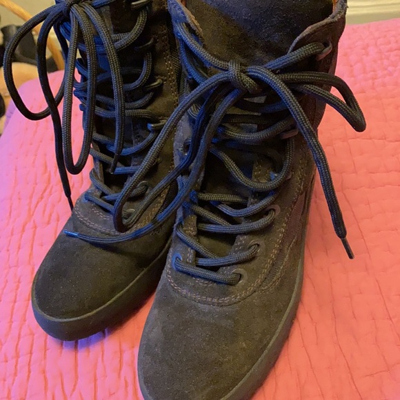 Seasons3 suede lace up boots - Picture 7 of 8